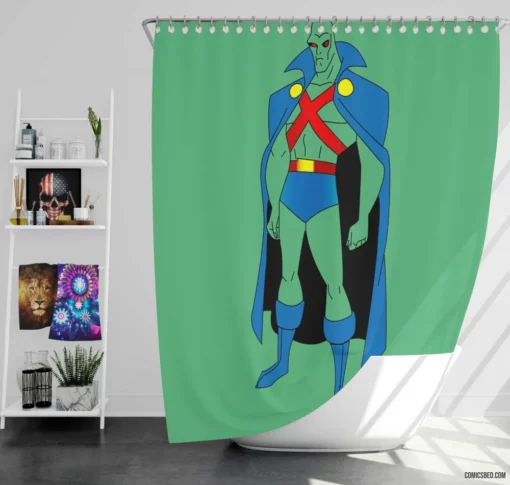 Martian Manhunter Alien Sleuth Comic Shower Curtain