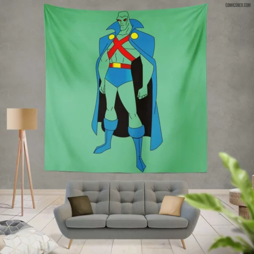 Martian Manhunter Alien Sleuth Comic Wall Tapestry