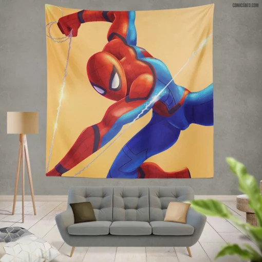 Marvel Amazing Spider-Man Epic Exploits Comic Wall Tapestry