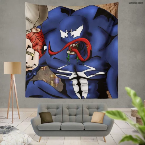 Marvel Amazing Spider-Man Heroic Feats Comic Wall Tapestry