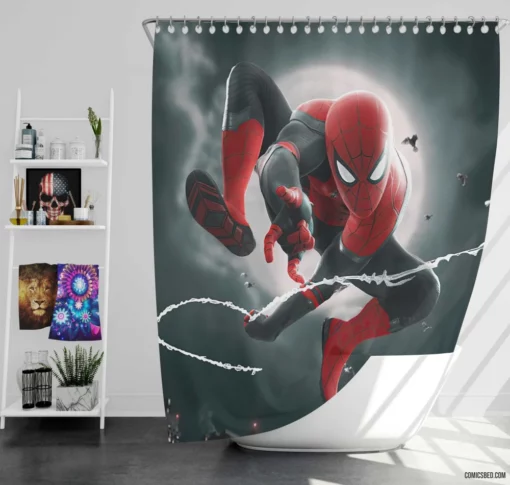 Marvel Amazing Spider-Man Heroic Saga Comic Shower Curtain