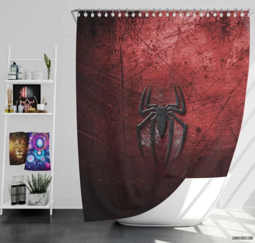 Marvel Amazing Spider-Man Swings Again Comic Shower Curtain