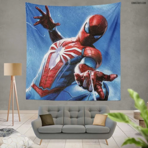 Marvel Arachnid Avenger Heroic Journeys of Spider-Man Comic Wall Tapestry