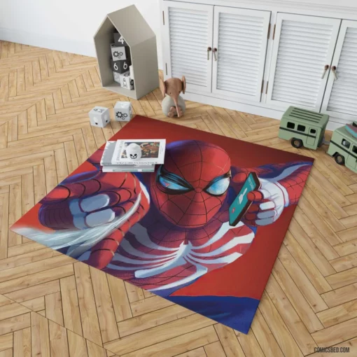 Marvel Arachnid Avenger Spidey Feats Comic Rug 1