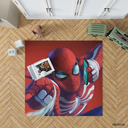 Marvel Arachnid Avenger Spidey Feats Comic Rug