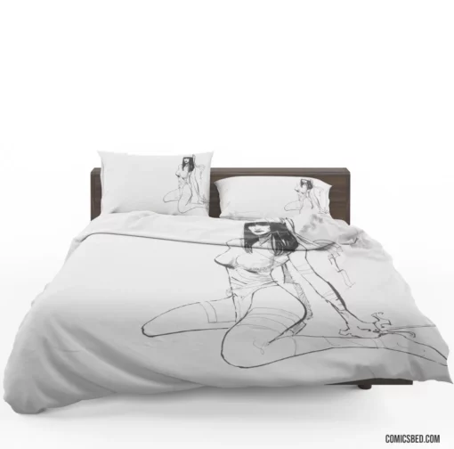 Marvel Assassin Elektra Chronicles Comic Bedding Set