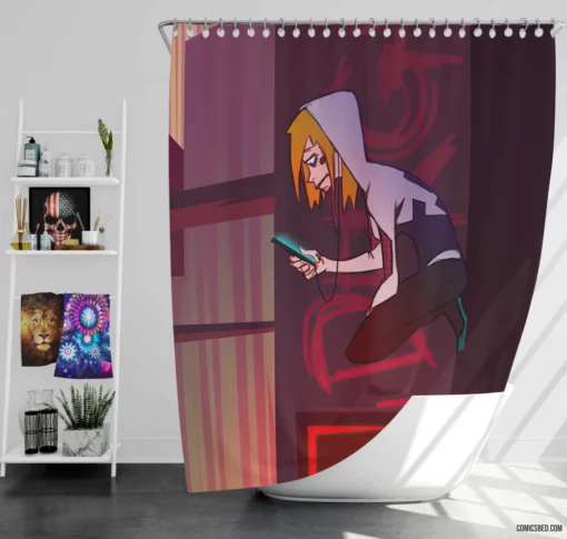 Marvel Beloved Gwen Stacy Iconic Chronicles Comic Shower Curtain