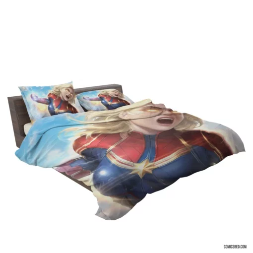 Marvel Blonde Dynamo Captain Marvel Saga Comic Bedding Set 2