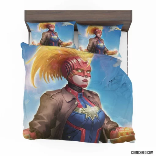 Marvel Captain Marvel Celestial Hero Comic Bedding Set 1