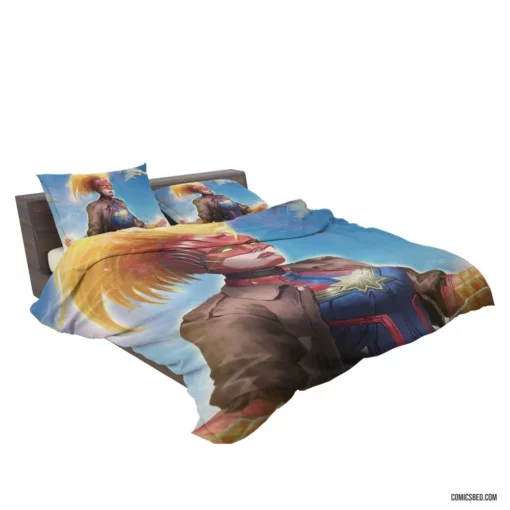 Marvel Captain Marvel Celestial Hero Comic Bedding Set 2