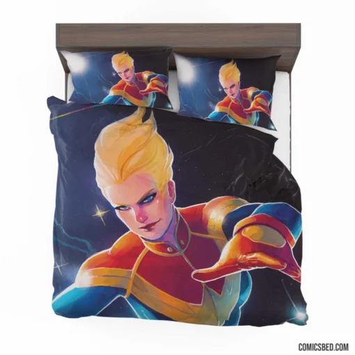 Marvel Captain Marvel Cosmic Chronicles Comic Bedding Set 1