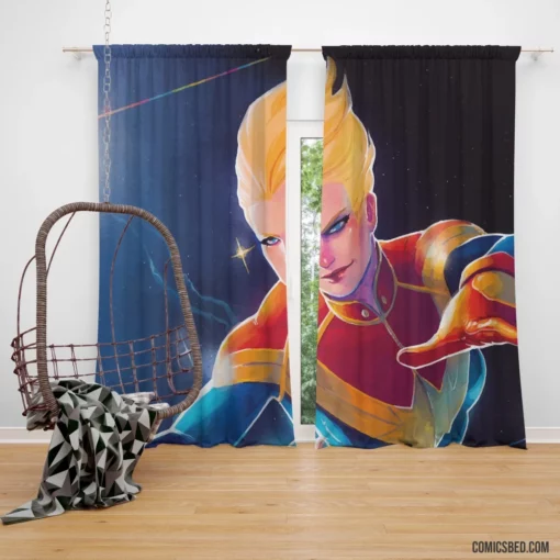 Marvel Captain Marvel Cosmic Chronicles Comic Curtain