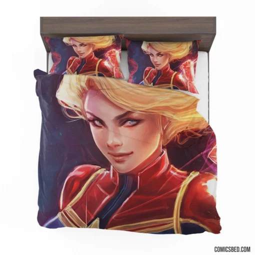 Marvel Captain Marvel Cosmic Crusader Comic Bedding Set 1