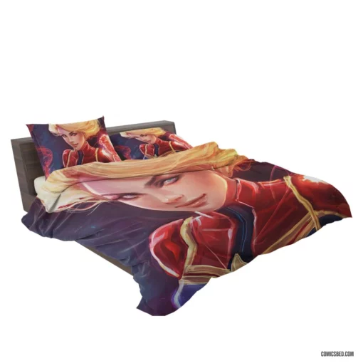 Marvel Captain Marvel Cosmic Crusader Comic Bedding Set 2