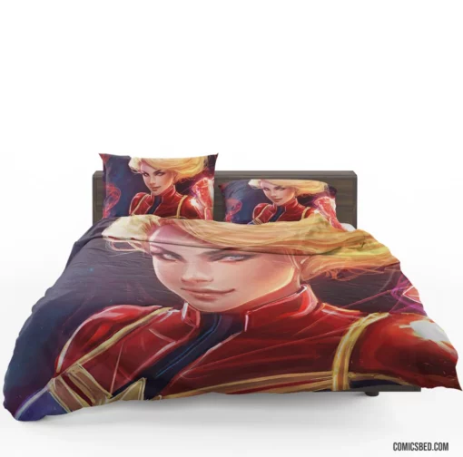 Marvel Captain Marvel Cosmic Crusader Comic Bedding Set