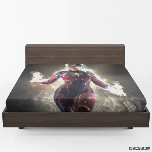 Marvel Captain Marvel Galactic Guardian Comic Fitted Sheet