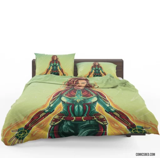 Marvel Captain Marvel Stellar Adventures Comic Bedding Set