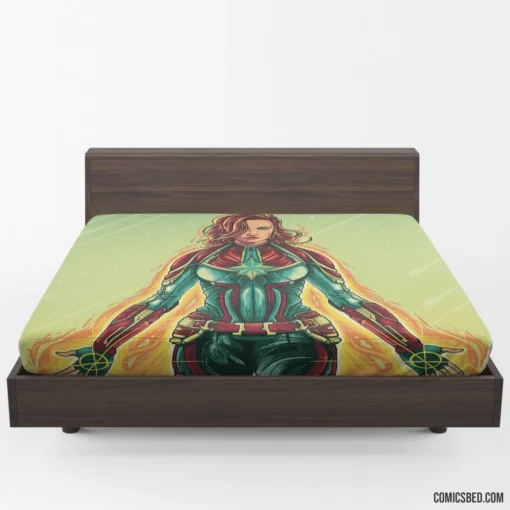 Marvel Captain Marvel Stellar Adventures Comic Fitted Sheet