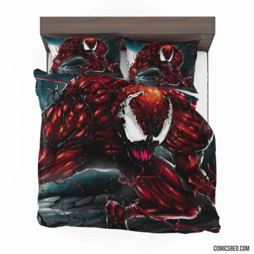 Marvel Carnage Unleashed Spider-Man Foe Comic Bedding Set 1