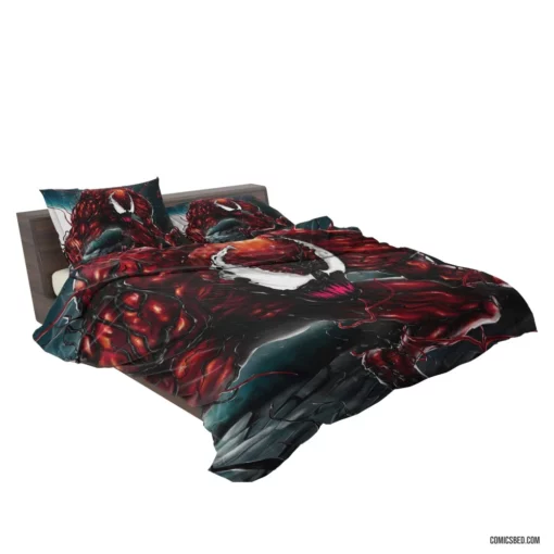 Marvel Carnage Unleashed Spider-Man Foe Comic Bedding Set 2