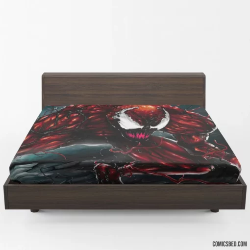 Marvel Carnage Unleashed Spider-Man Foe Comic Fitted Sheet