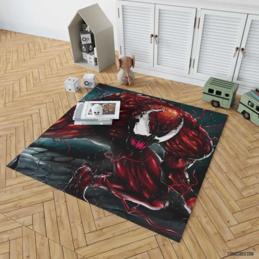 Marvel Carnage Unleashed Spider-Man Foe Comic Rug 1