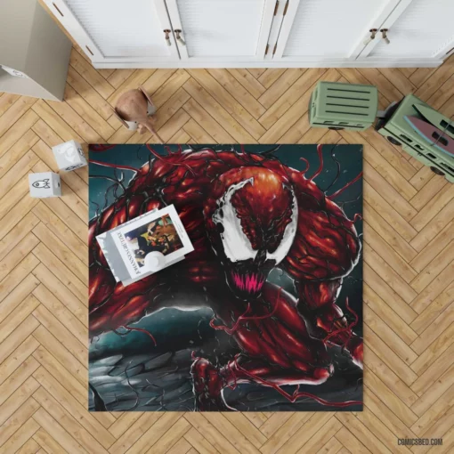 Marvel Carnage Unleashed Spider-Man Foe Comic Rug