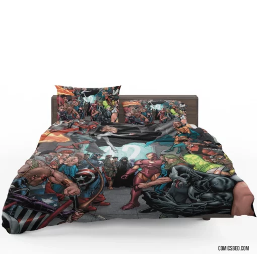 Marvel Civil War Heroic Clash Comic Bedding Set