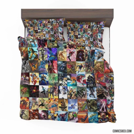 Marvel Collage Heroes United Comic Bedding Set 1