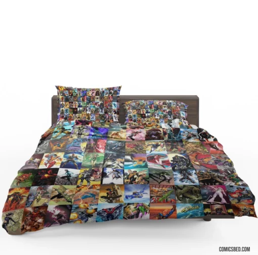 Marvel Collage Heroes United Comic Bedding Set