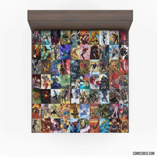 Marvel Collage Heroes United Comic Fitted Sheet 1