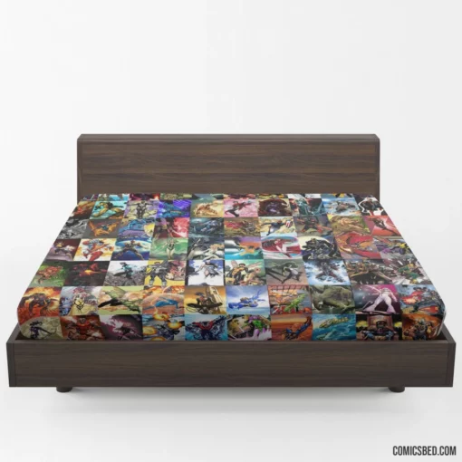 Marvel Collage Heroes United Comic Fitted Sheet