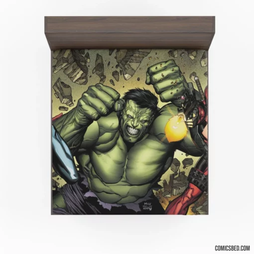 Marvel Comics Superhero Assembly Fitted Sheet 1