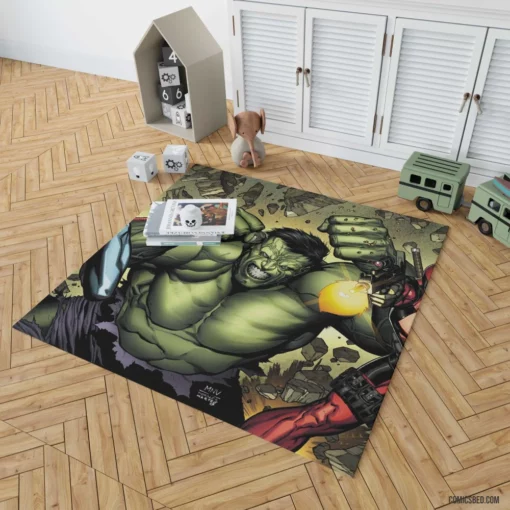 Marvel Comics Superhero Assembly Rug 1