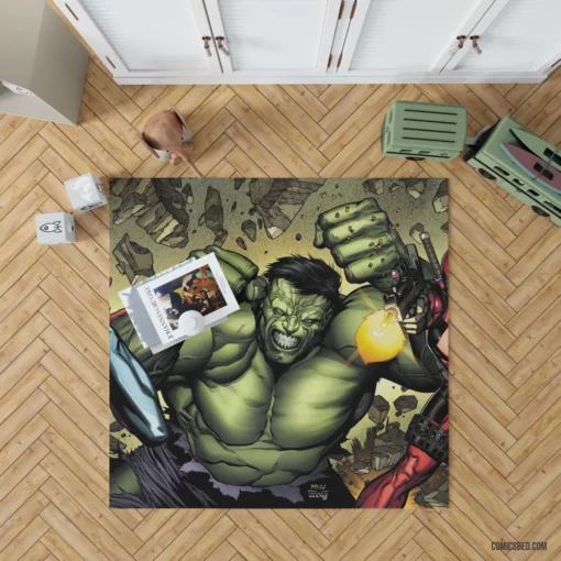 Marvel Comics Superhero Assembly Rug