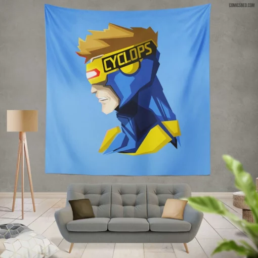 Marvel Cyclops Optic Beam Guardian Comic Wall Tapestry