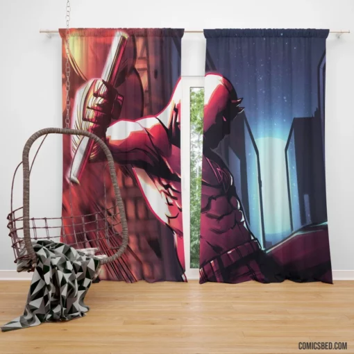 Marvel Daredevil City Silent Guardian Comic Curtain