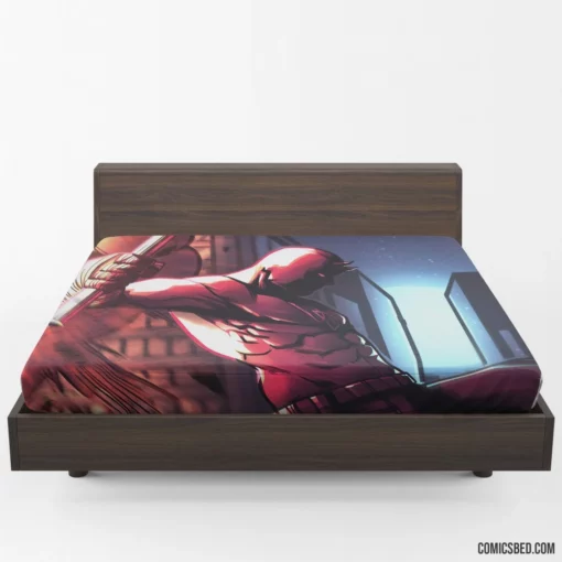 Marvel Daredevil City Silent Guardian Comic Fitted Sheet