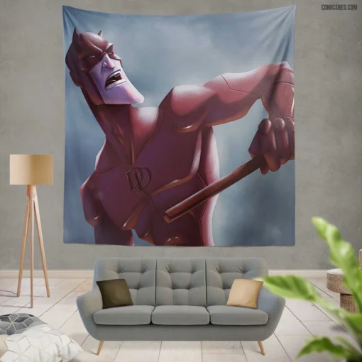 Marvel Daredevil Silent Guardian Saga Comic Wall Tapestry