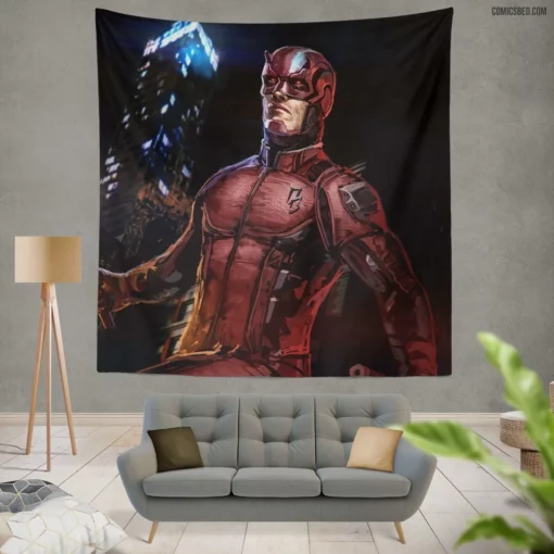 Marvel Daredevil Urban Vigilante Chronicles Comic Wall Tapestry