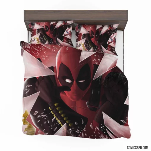 Marvel Deadpool Breaking Boundaries Comic Bedding Set 1