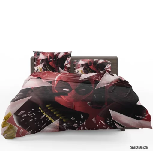 Marvel Deadpool Breaking Boundaries Comic Bedding Set