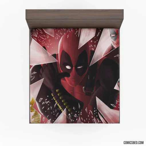 Marvel Deadpool Breaking Boundaries Comic Fitted Sheet 1