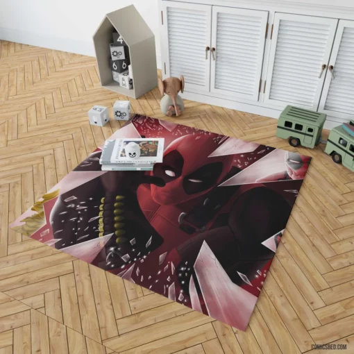 Marvel Deadpool Breaking Boundaries Comic Rug 1