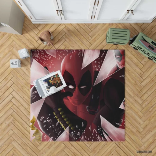 Marvel Deadpool Breaking Boundaries Comic Rug