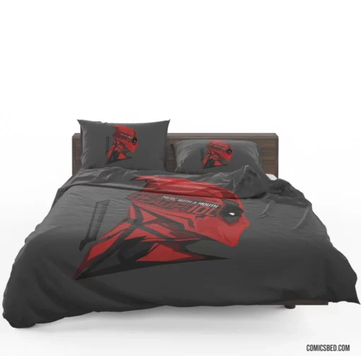 Marvel Deadpool Unconventional Hero Comic Bedding Set