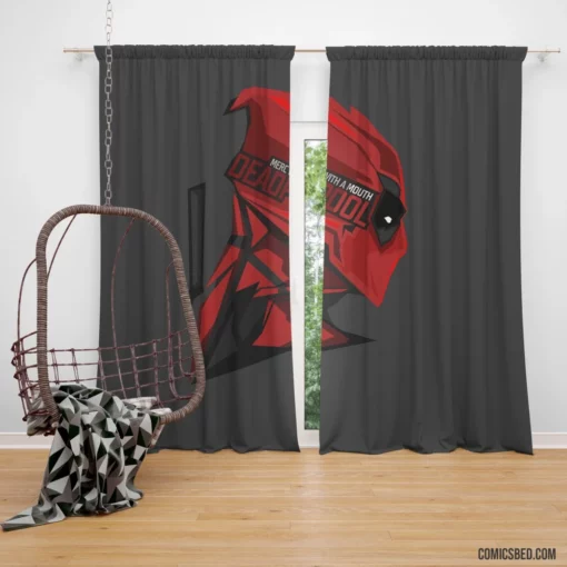 Marvel Deadpool Unconventional Hero Comic Curtain