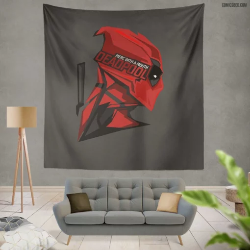 Marvel Deadpool Unconventional Hero Comic Wall Tapestry