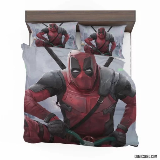 Marvel Deadpool Unleashing Chaos Comic Bedding Set 1