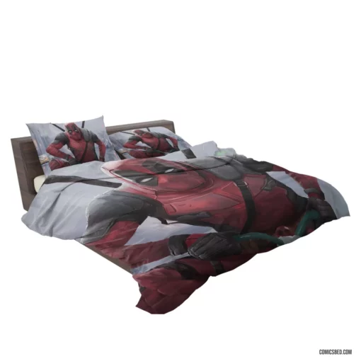 Marvel Deadpool Unleashing Chaos Comic Bedding Set 2